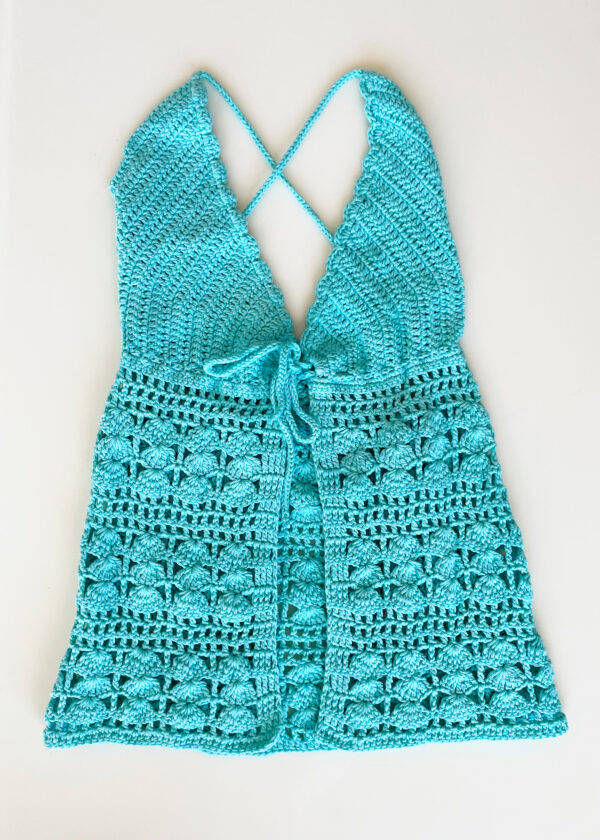 Crop top crochet mariposa - Imagen 4