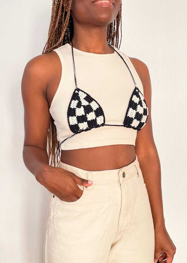 Bikini Crochet checker board - Imagen 2