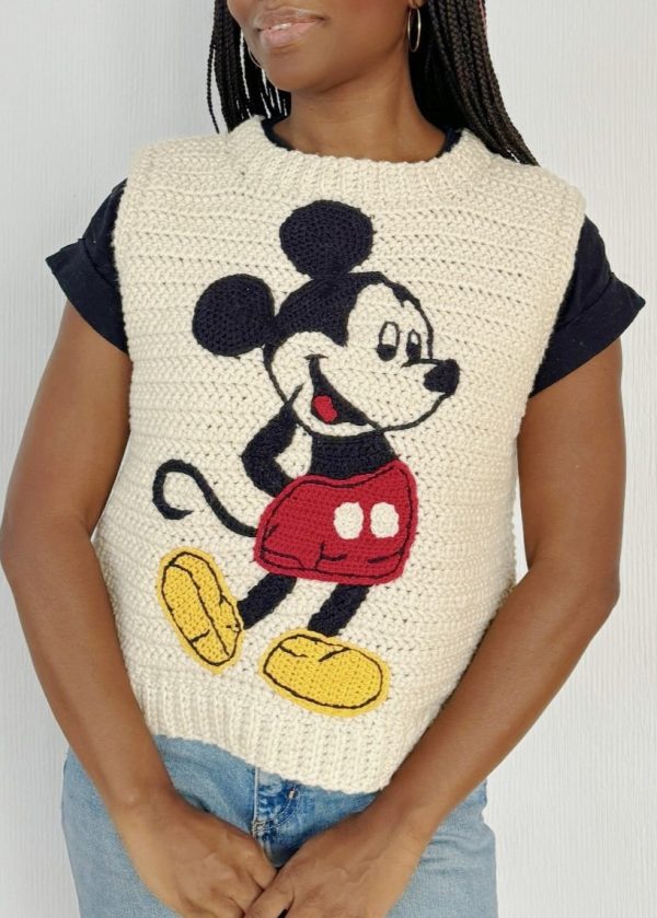 Chaleco Crochet Mickey Mouse