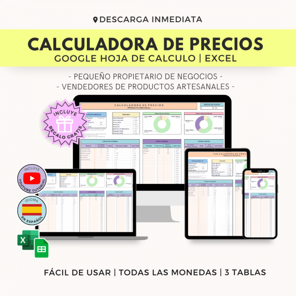 Calculadora de precios y ganancias para pequeñas empresas