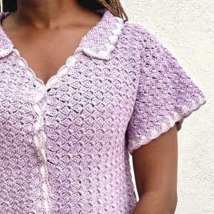Camisa Cuello Crochet