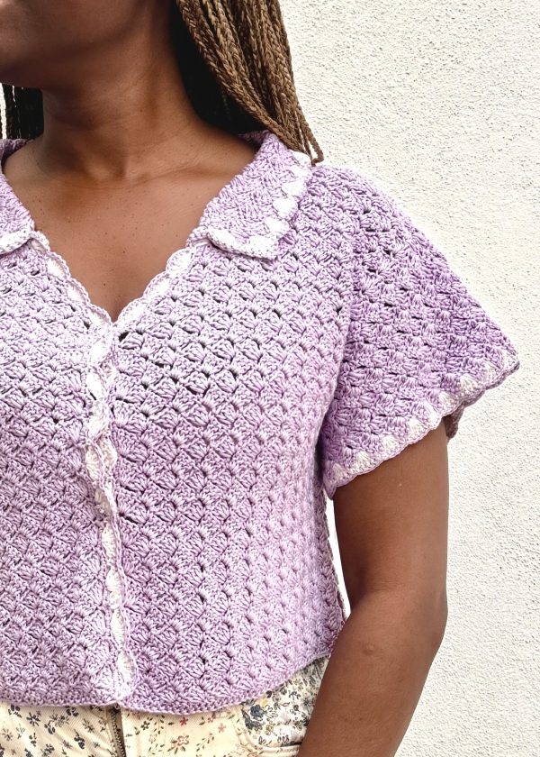 Camisa Cuello Crochet